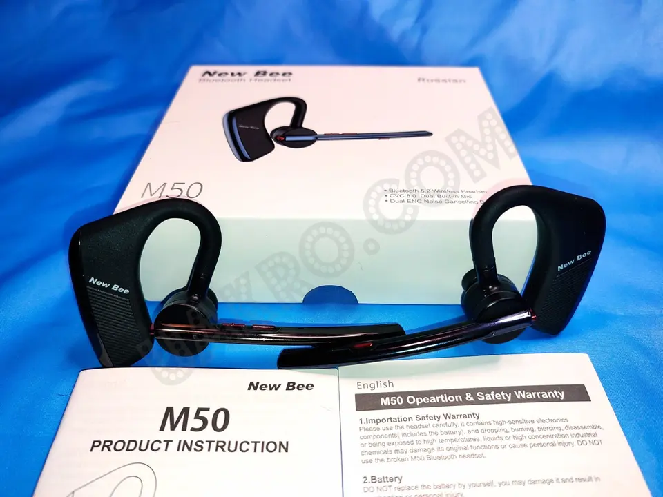 New Bee M50 Bluetooth 5.2 гарнитура с футляром [24 ч./1440 ч.] - 1