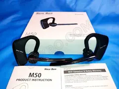 New Bee M50 Bluetooth 5.2 гарнітура з футляром [24 год./1440 год.]